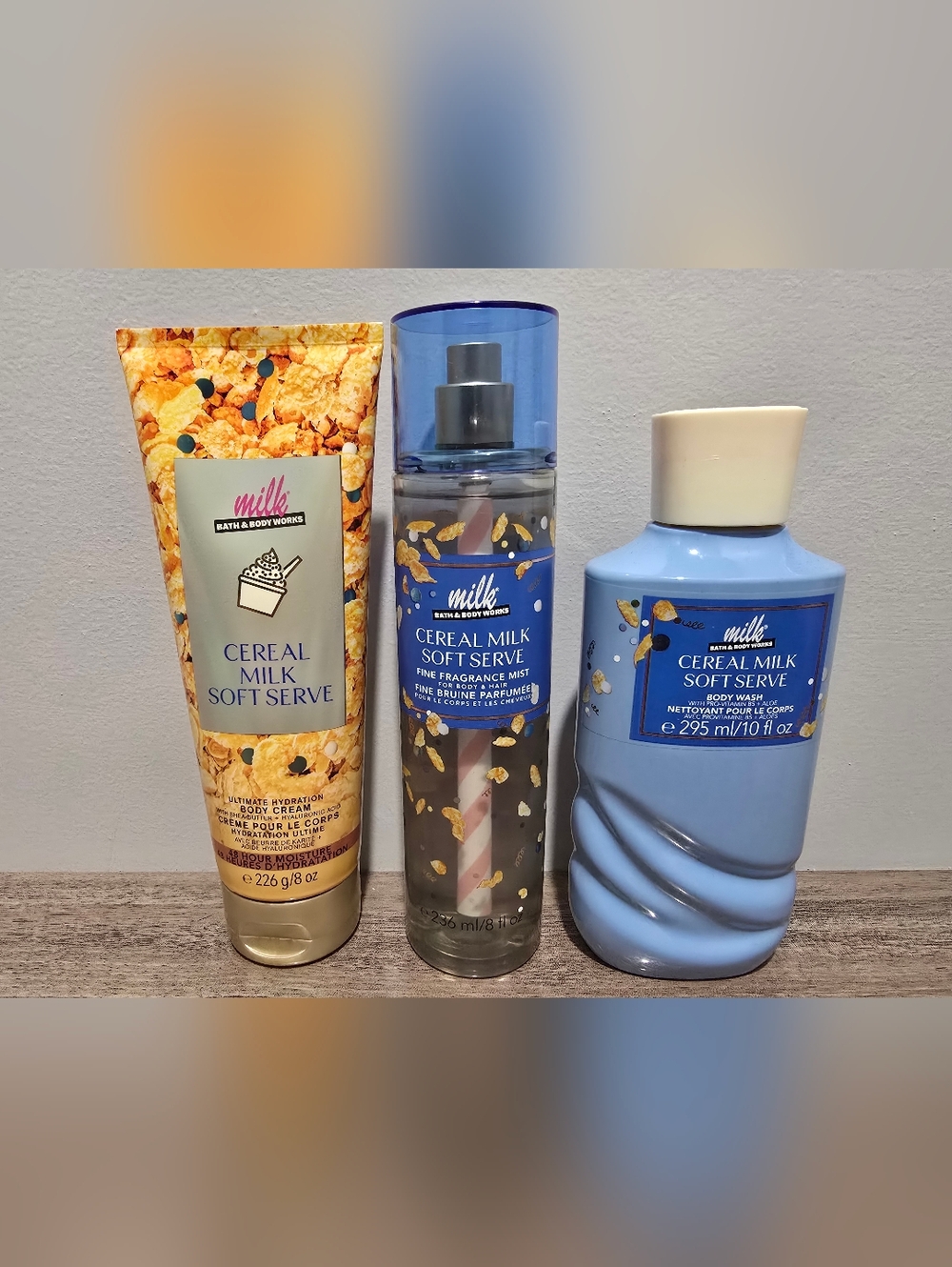 NEW Bath & Body Works - Cereal Milk Soft Serve Set